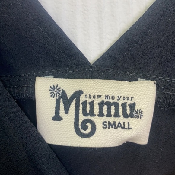 Show Me Your MuMu - Meghan Wrap Dress In Black Size Small - Picture 13 of 14